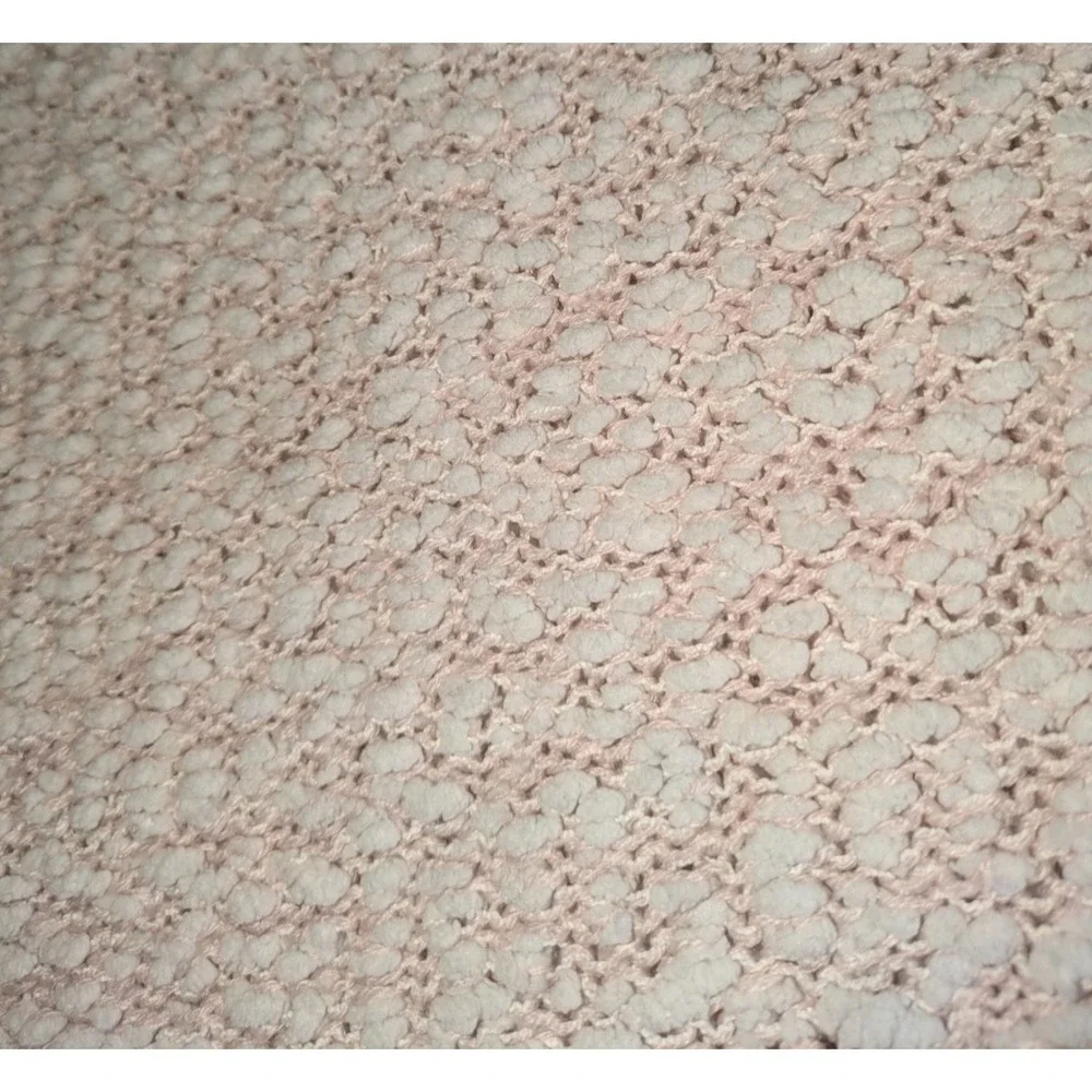 Almost Famous Women Pink Pullover Sweater XL Slub Textured Knit Cozy Loose Knit - Picture 5 of 9